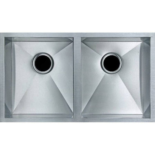 (Stainless steel) 770x450x230mm PVD 1.2mm Handmade Top/Undermount Double Bowls Kitchen Sink